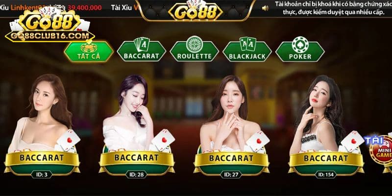 Đánh giá về tỷ lệ thưởng trong live casino Go 88