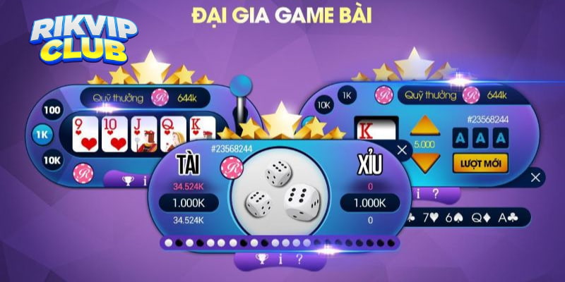 Hệ thống game bài được trau chuốt đa dạng và kỹ lưỡng