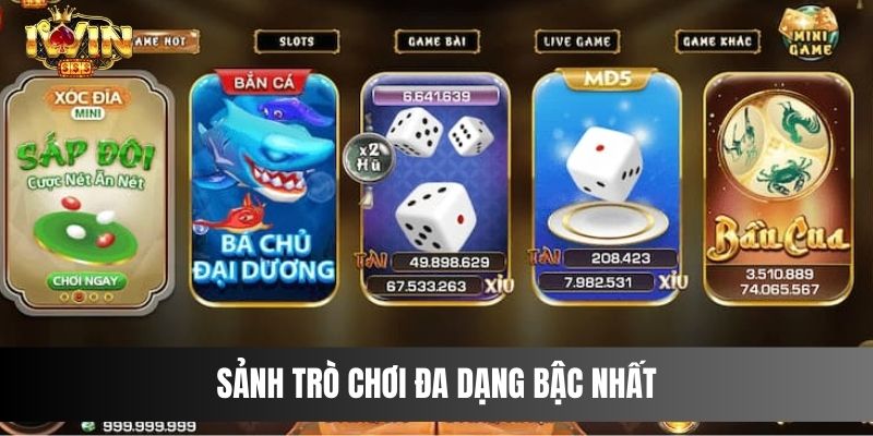 Sảnh trò chơi đa dạng bậc nhất